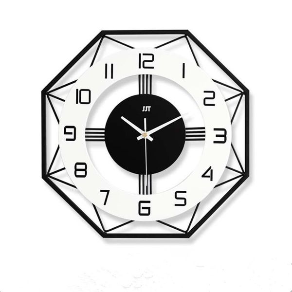 

wall clocks nordic design style home clock classic wooden hanging living room study office decorative watch