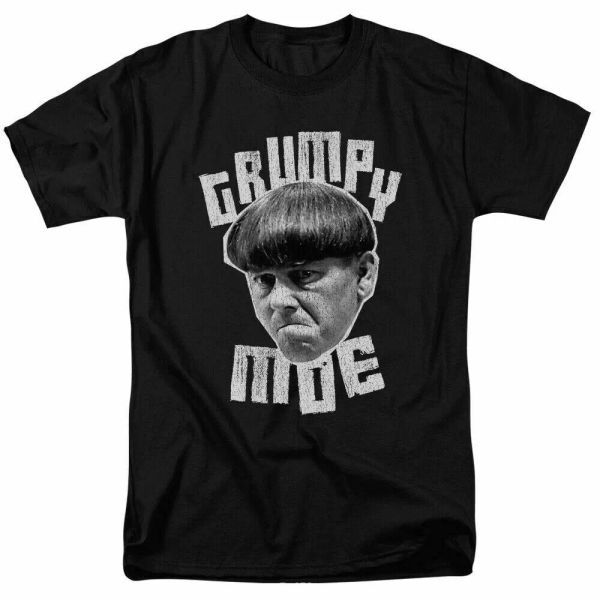 

The Three Stooges Grumpy Moe T Shirt Mens Licensed Moe Larry Curly Black, White;black