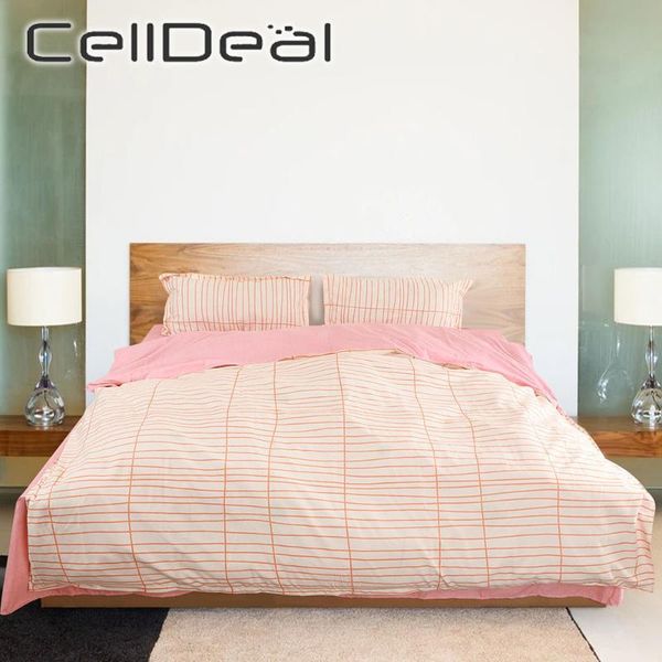 

bedding sets home textile stripes pattern duvet cover set 3/4 pieces comforter bed sheets pillowcases for and kids oceania