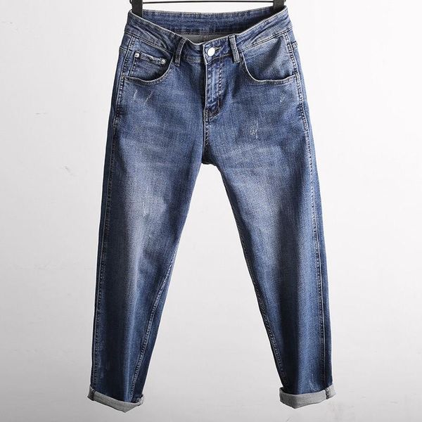 

women's jeans py1030 2021 spring summer autumn women fashion casual denim pants woman female ol baggy high waisted, Blue