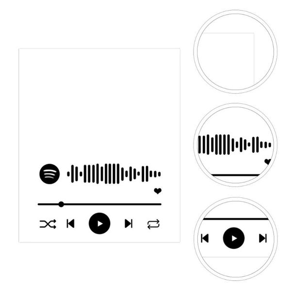 

frames custom cover player display frame acrylic song poster plaque