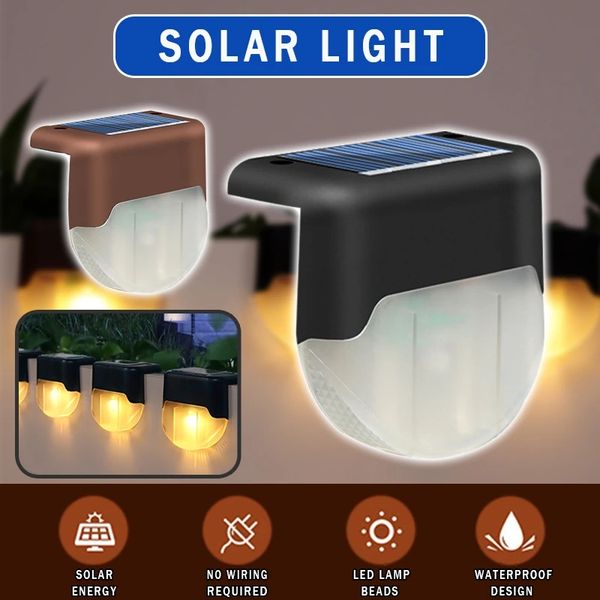 

led solar street light mini waterproof wall mount lamp sensor yard fence outdoor