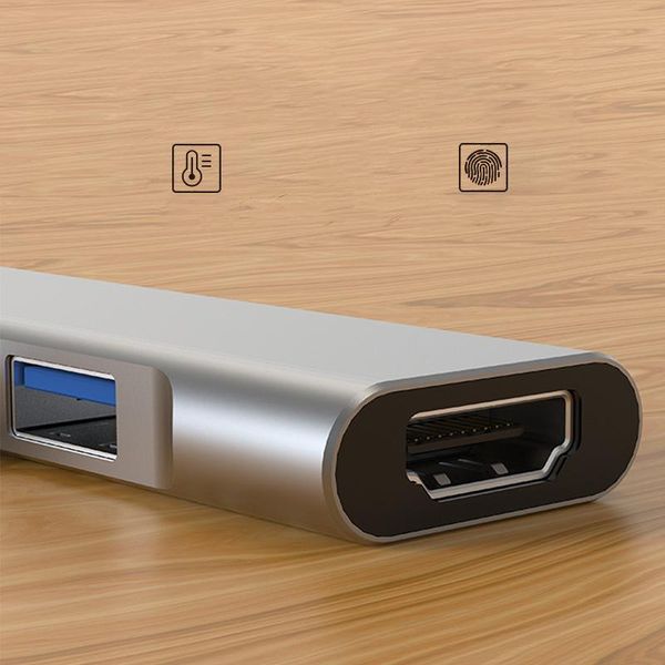 

hubs type-c docking station to +2*usb+pd fast charging four-in-one hub 4k 4-port