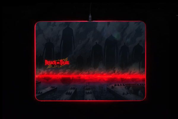 

mouse pads & wrist rests attack of titan mat pad rgb led atmosphere light / birthday gifts gift ideas for coworker room decoration