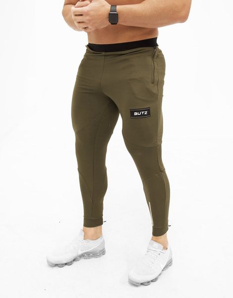 

pants muscle brothers men's sports fitness slim running training, Black