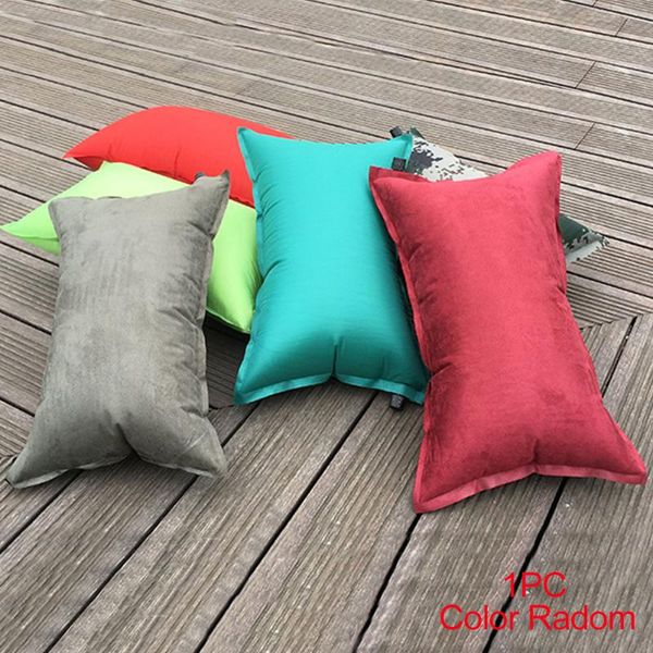 

pillow lunch break folding travel portable solid random color oxford fabric sleeping camping outdoor inflatable