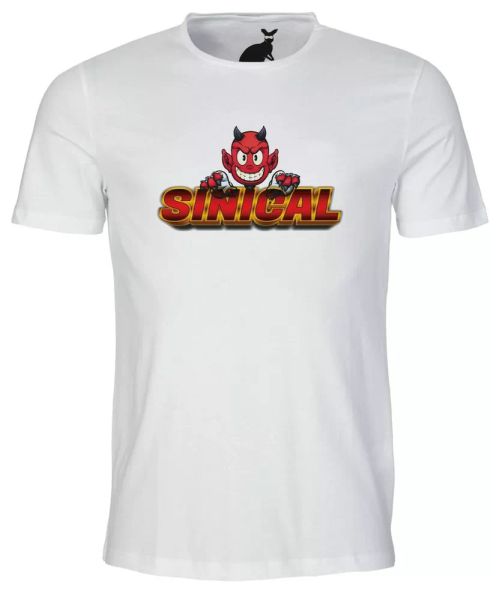 

Sinical Devil MENS T SHIRT Cynic Cynical bad sinful sin naughty crazy mad nutter, White;black