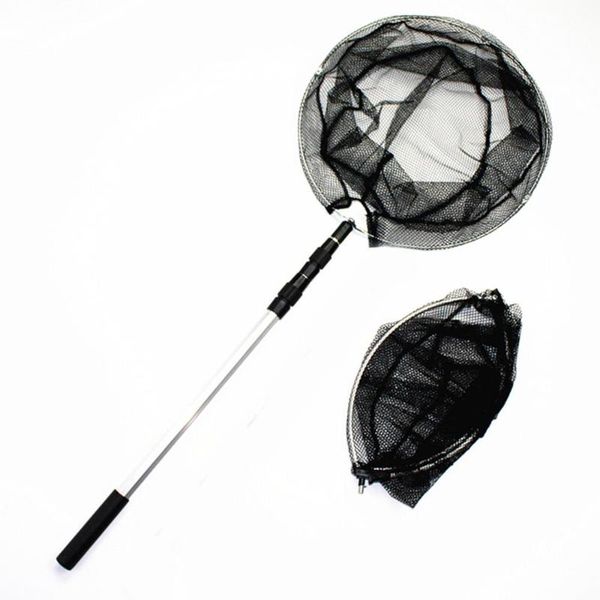 

aluminum alloy 150-210cm retractable fishing net telescoping foldable landing pole folding for accessories