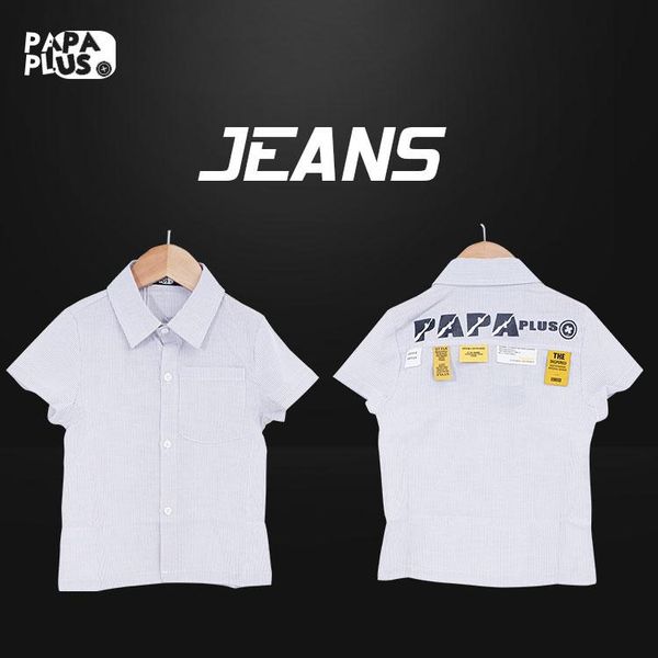

shirts papaplus children's casual fashion shirt, White;black