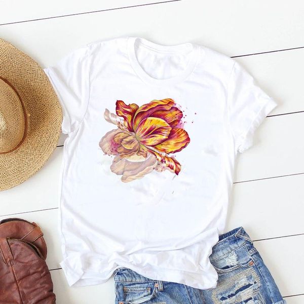

women's t-shirt women lady t shirt reading book printed tshirt female clothes graphic short sleeve loose tee, White
