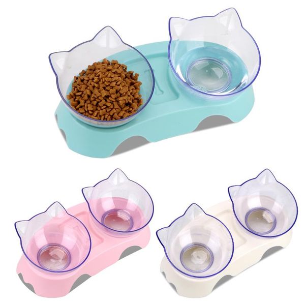 

dog bowls & feeders double pet bowl puppy water feeder cat drinking dish product accessories