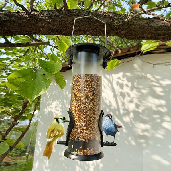 

other bird supplies feeder outdoor garden hanging tube with 2 feeding ports wild birds dispenser container