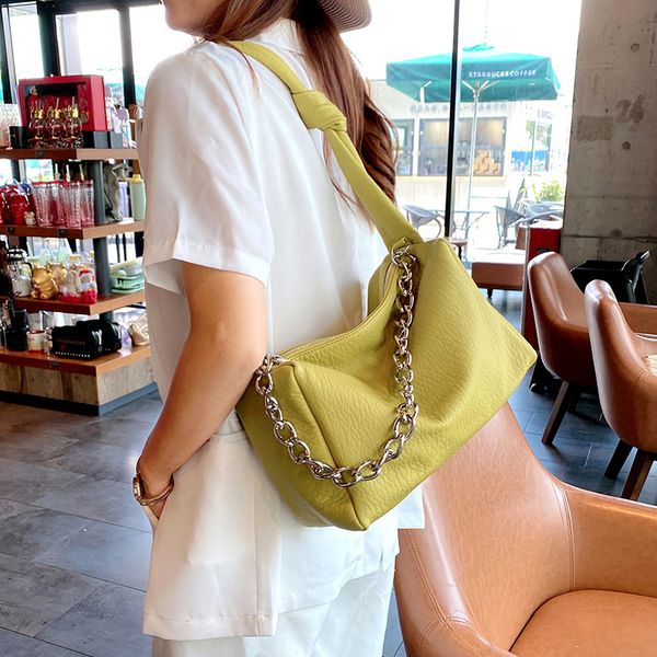 

korean the armpit of leather new bag chain female 2021 soft trendy one-shoulder summer version simple multi-purpose messenger 6 jvxea