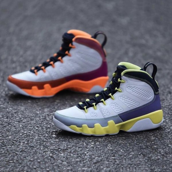 

with box change the world 9s mens basketball shoes white desert berry healing orange cactus flower 9 men trainers sports sneakers cv0420-100