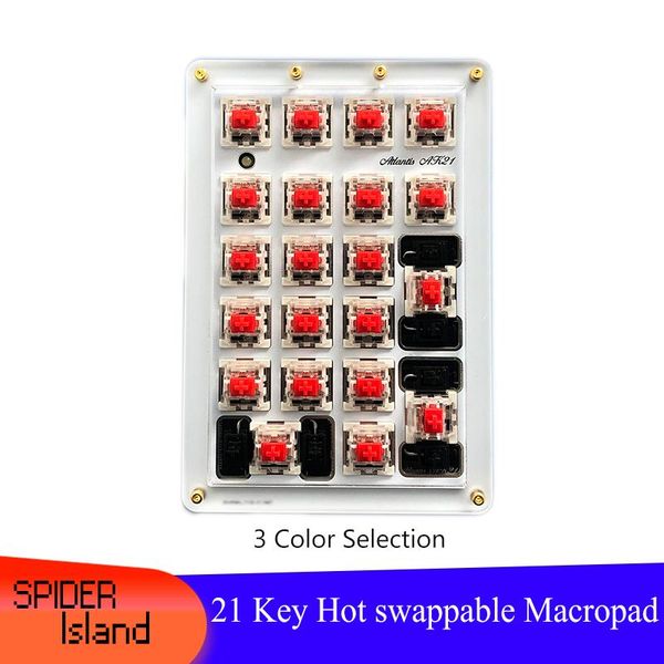 

keyboards swap keyboard diy 21 key swappable switches removable via mechanical programmable macro macropad ps desinger pad