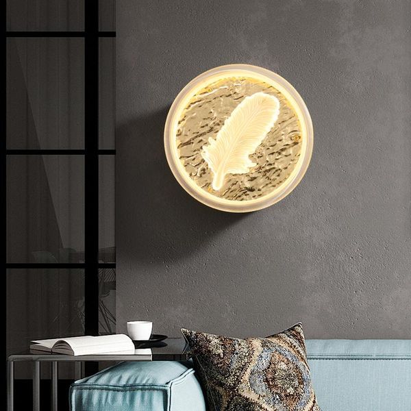 

light luxury copper wall lamp bedroom bedside simple creative personality art