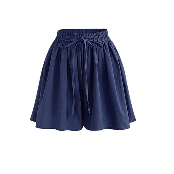 

skirt shorts summer chiffon casual loose elastic high waist female wide leg short 5xl 6xl 210719, White;black