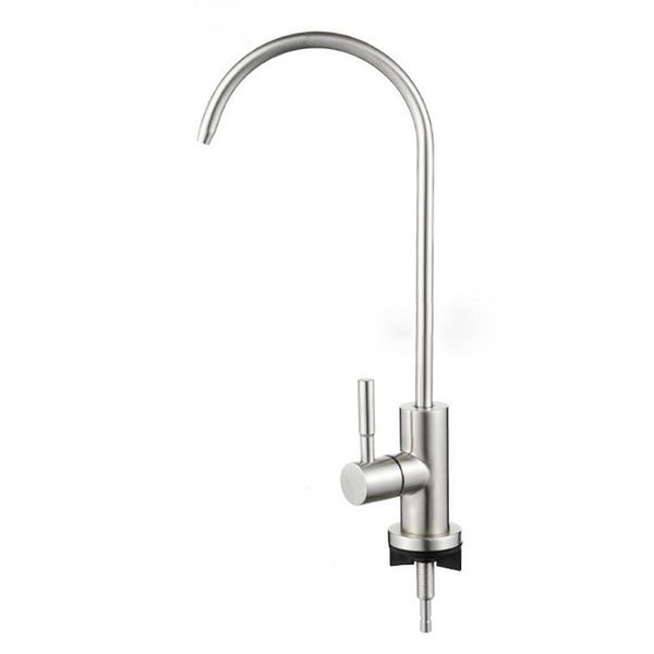 

gooseneck water purifier faucet reverse osmosis drinking water filter faucet stainless steel 1/4 ceramic core