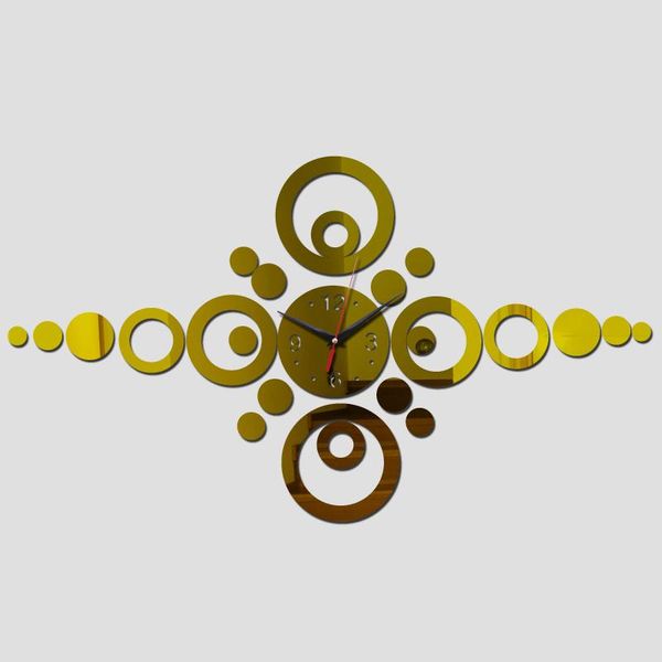 

wall clocks limited time-limited modern 3d clock watch geometric needle acrylic home crystal mirror sticker