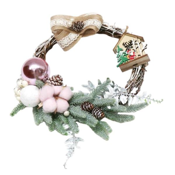 

decorative flowers & wreaths 1pc exquisite xmas hanging wreath unique garland pendant home
