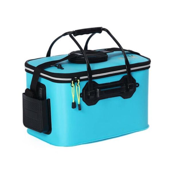 

fishing accessories eva bucket folding thicken wear-resistant live fish tank oxygen pump outdoor sports tackle boxes equipment
