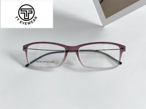 

fashion sunglasses frames retro round ultralight glasses frame for men and women optical prescription full 6120 titanium ultem, Black