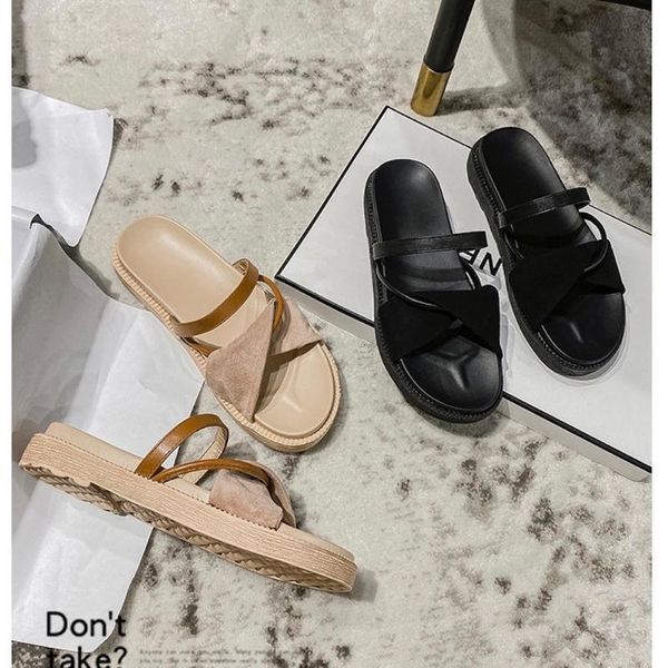 

slippers ins sell women's outdoor summer fashion shoes style platform light open toe ladies dress, Black