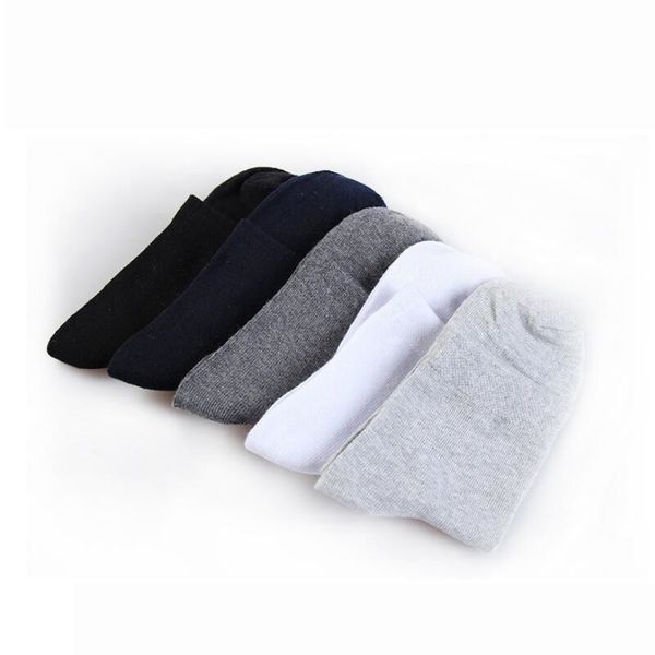 

pure color socks for men classic business sports socks wholesale dhl fedex, Black