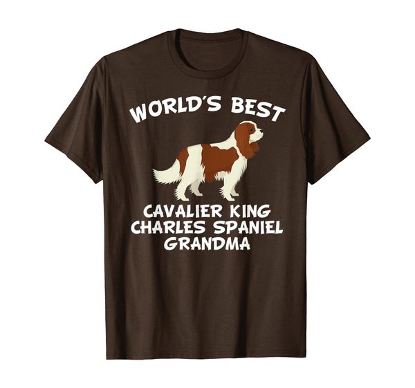 

World' Best Cavalier King Charles Spaniel Grandma Shirt, Mainly pictures