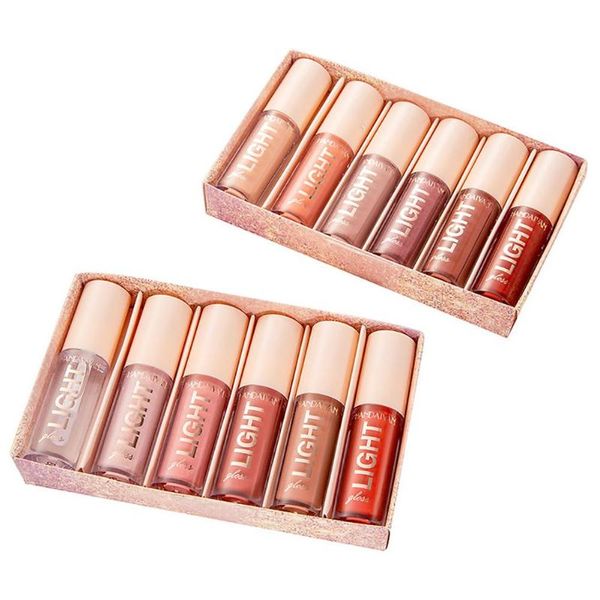 

lip gloss 6 colors glossy lipstick set pigmented liquid gift for parties weddings bars offices schools or daily makeup