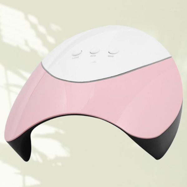 

1pc smart sensor manicure lamp portable mini uv nail gel polish quick drying for women ladies girls (pink)1