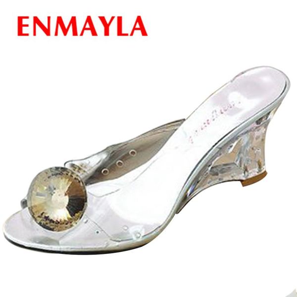 

dress shoes summer sandals woman peep toe crystal high heels wedges womens fretwork plus size 34-43 gold silver, Black