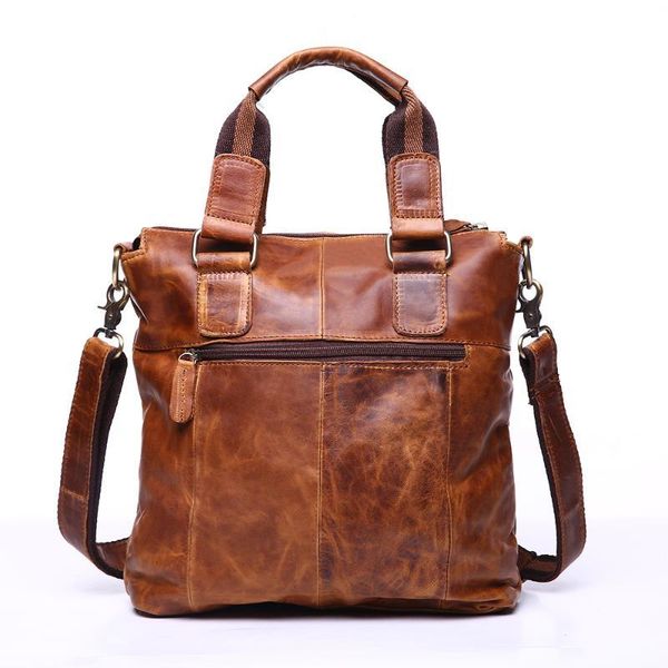 

briefcases joyir crazy horse leather men's business handbags retro fashion briefcase for document leisure office tote male 14 inches 1