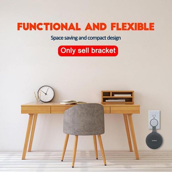 

outlet wall mount stand hanger holder for google mini portable accessories audio voice speaker home/nest assistan t6y8 computer speakers