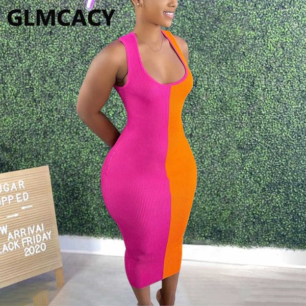 

colorblock casual summer slim bodycon maxi dress 210702, Black;gray