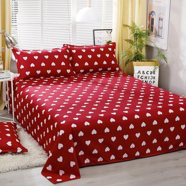 

bedding sets red heart bed sheets set,extra soft luxury,premium collection,breathable wrinkle fade stain resistant hypoall