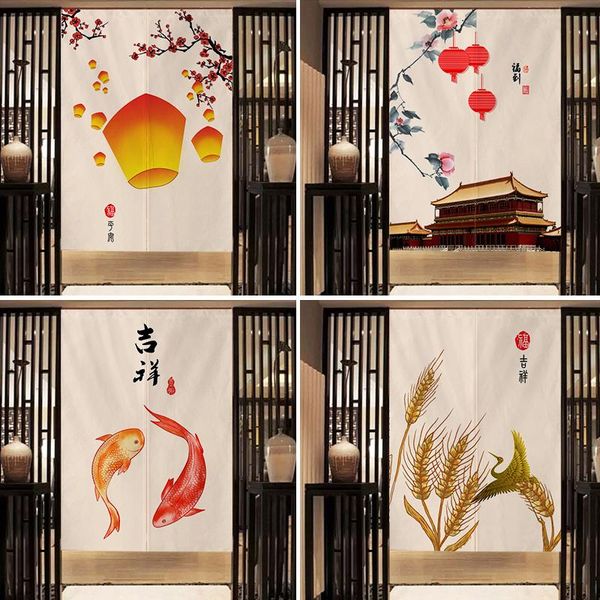 

chinese door curtain partition home bedroom kitchen half feng shui noren & drapes