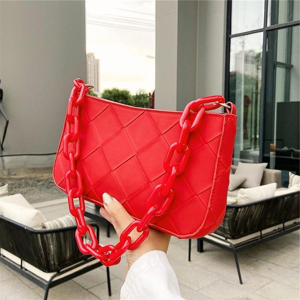 

shoulder female small bag trade 2021 foreign new solid color summer square chain street fashion pu texture pvksb