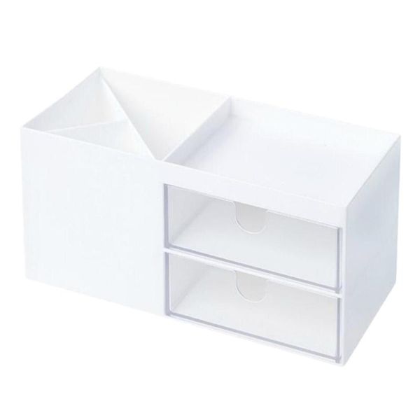 

storage bags deskorganizer household office supplies abs 2 drawers holder