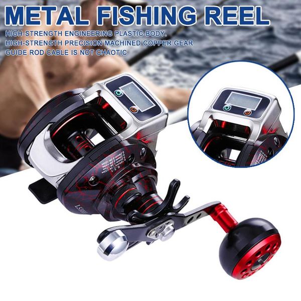 

metal fishing reel digital display rod accessories tool 14+1 6.3:1 als88 baitcasting reels