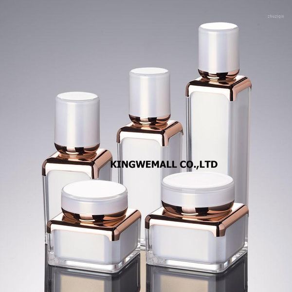 

storage bottles & jars 300pcs/lot 15ml 30ml 50ml acrylic airless vacuum pump lotion bottle used for serum/lotion/emulsion/foundation cosmeti