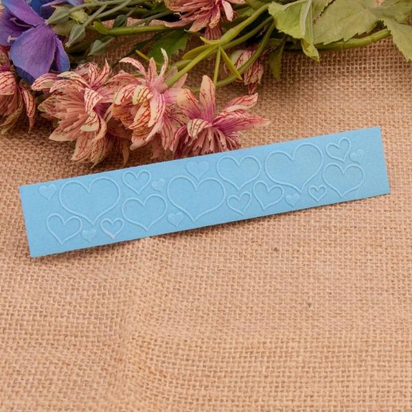

craft tools heart plastic embossing folder stencil template diy making scrapbooking
