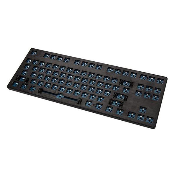 

keyboards 87 layout swap type-c rgb mechanical keyboard diy kits support 3pin 5pin gateron kailh boxc cherry switch black