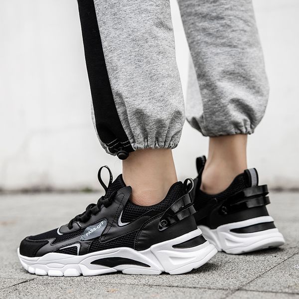 

fashion summer mesh womens men running shoes breathable black white beige gray jogging sports trainers sneakers code: 65-727 size eur 39-44