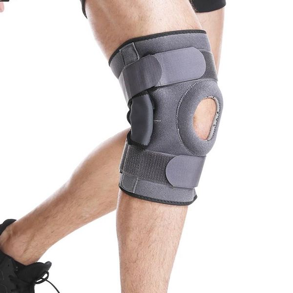 

elbow & knee pads 1pcs support compression sleeve elastic brace springs gym basketball volleyball running protector, Black;gray