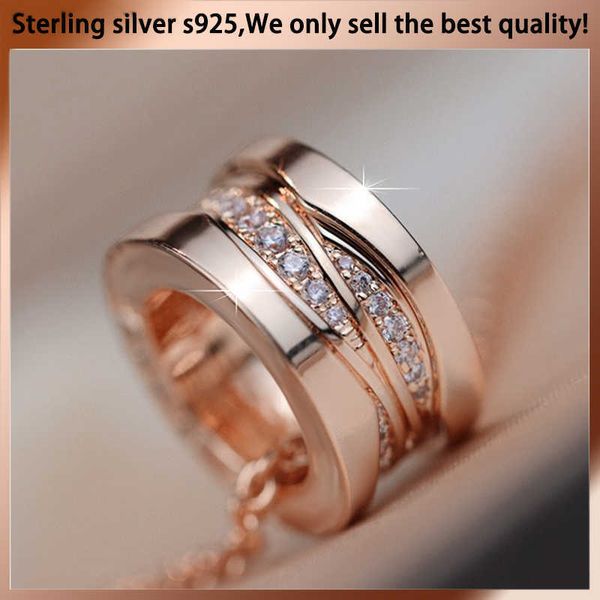 

2021 fashion trend 925 sterling silver inlaid diamond spring cylinder necklace men's and women's personality complete with high-en