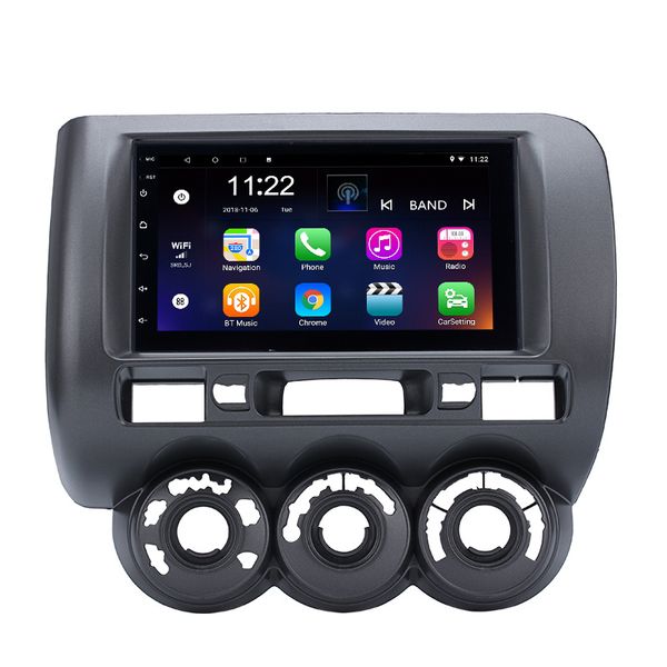 

7" ram 2gb car dvd multimedia player android 10.0 gps navi radio for 2002-2007 2008 honda jazz(manual ac,right hand drive)