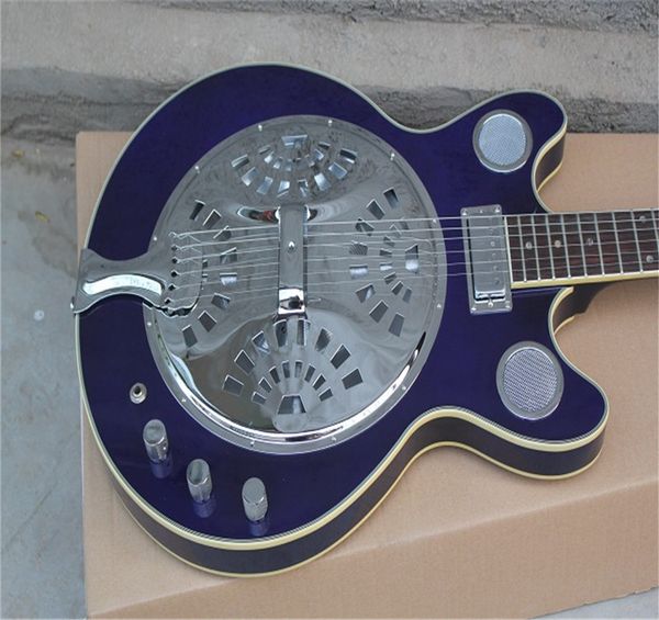 

wholesale maestro dobro resonator purple electric guitar in stock