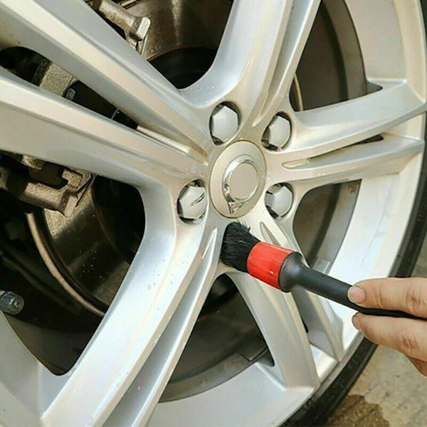 

6pcs brushes air vents brush detail emblems for cleaning wheels car sponge