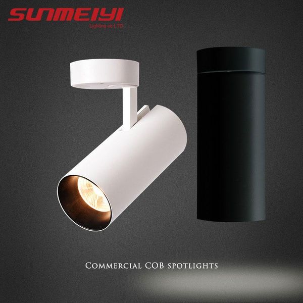 

surface mounted spotlight nordic 360° rotating cob downlight for indoor exhibition art gallary ceiling lights spotlights